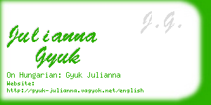 julianna gyuk business card